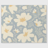 Floral seamless pattern with lines and abstract ha ラッピングペーパー (フラット)