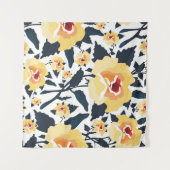 Floral seamless pattern with roses. seamless texti タペストリー (正面(横))