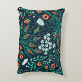  floral seamless pattern with summer blooms and co アクセントクッション (裏面(縦))