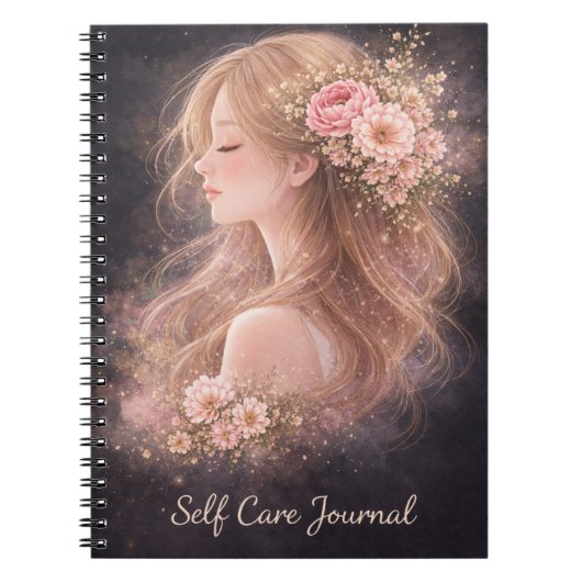 Floral Self Care Journal Notebook | ノートブック (正面)