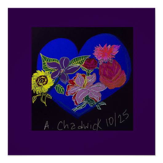 Floral Session Glossy Poster ポスター (正面)