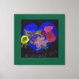 Floral Session Stretched Canvas Print  キャンバスプリント