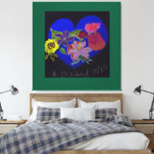 Floral Session Stretched Canvas Print  キャンバスプリント (インサイチュ (寝室))