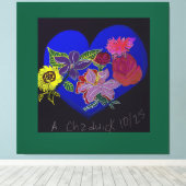 Floral Session Stretched Canvas Print  キャンバスプリント (インサイチュ (ウッドフロア))