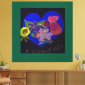 Floral Session Stretched Canvas Print  キャンバスプリント (インサイチュ (リビング))