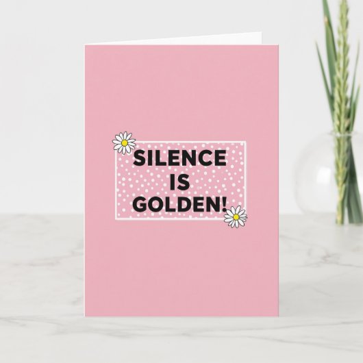Floral Silence Is Golden Card カード (正面)