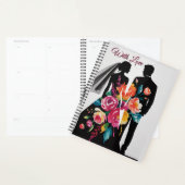 Floral Silhouette | Modern Bride & Groom Art プランナー手帳 (ディスプレー)