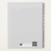 Floral Silhouette | Modern Bride & Groom Art プランナー手帳 (裏面)