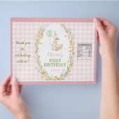 Floral Silly Goose Girl Birthday Chip Bag Wrapper チラシ (手)