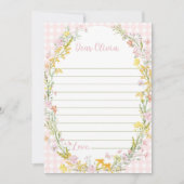 Floral Silly Goose Time Capsule Note Message Card サンキューカード (正面)