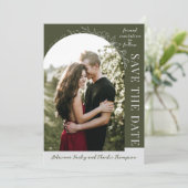 Floral Simplicity 1 | Modern Green | Save The Date セーブザデート (スタンド正面)