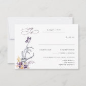 Floral Skeleton | ハロウィン ウェディング RSVP (正面)