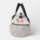 Floral Sketch Waterproof Travel Bag  ダッフルバッグ (右)