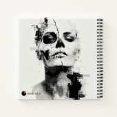 Floral Skull Journal — Custom Name & Title ノートブック (裏面)