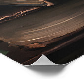 Floral Skull Portrait Print, Gothic Dark Academia ポスター (角)