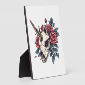 Floral Skull Unicorn (1) フォトプラーク (側面)