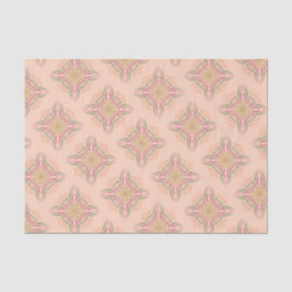 Floral Soft peach kaleidoscopic Script Best Mom  薄葉紙