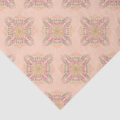 Floral Soft peach kaleidoscopic Script Best Mom  薄葉紙 (詳細)