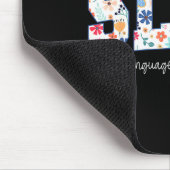 Floral Speech Language Pathology Istant Slpa Appre マウスパッド (コーナー)