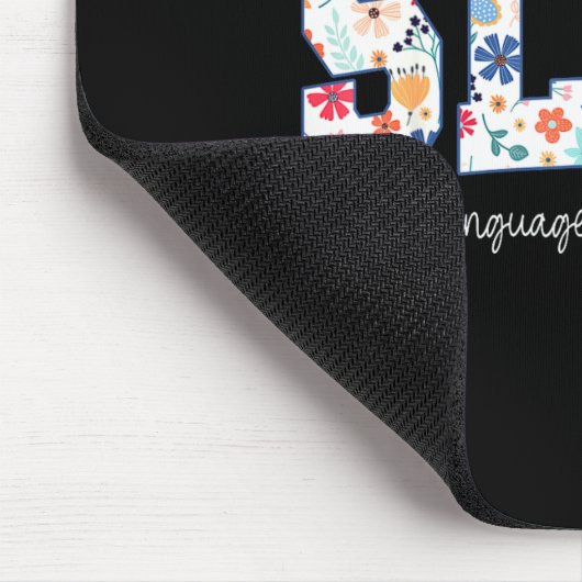 Floral Speech Language Pathology Istant Slpa Appre マウスパッド (コーナー)