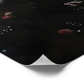 Floral Spider Web Print, Flowers In Cobweb Print ポスター (角)