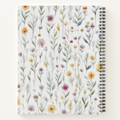 Floral Spiral Notebook – Elegant & Delicate  ノートブック (裏面)