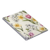 Floral Spiral Notebook | Vintage Botanical Flower ノートブック (右側)