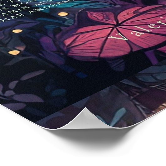 Floral Spray Fantasy Art 6 -Tables Seating Chart ポスター (角)