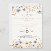Floral Spring - A Little Wildflower Baby Shower 招待状 (正面)