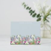 Floral Spring Garden Personalized Note Card 招待状 (スタンド正面)