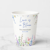 Floral Spring Love is in Bloom Bridal Shower  紙コップ (裏面)