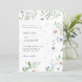 Floral spring wedding 招待状 (スタンド正面)