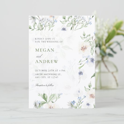 Floral spring wedding 招待状 (スタンド正面)