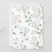 Floral spring wedding 招待状 (裏面)