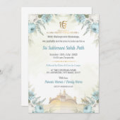 Floral Sri Sukhmani Sahib Path Invitation 招待状 (正面/裏面)