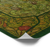 Floral Stained Glass Design  Art Poster ポスター (角)