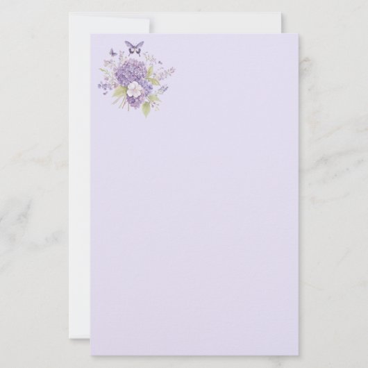 Floral Stationery Paper 便箋 (正面)