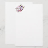 Floral Stationery Paper 便箋 (正面/裏面)