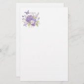 Floral Stationery Paper 便箋 (正面/裏面)