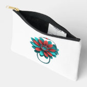 Floral Stethoscope Design – Unique Medical & Healt アクセサリーポーチ (見開き)