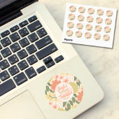 Floral Stickers - Joyful Moments Thankful Heart ラウンドシール