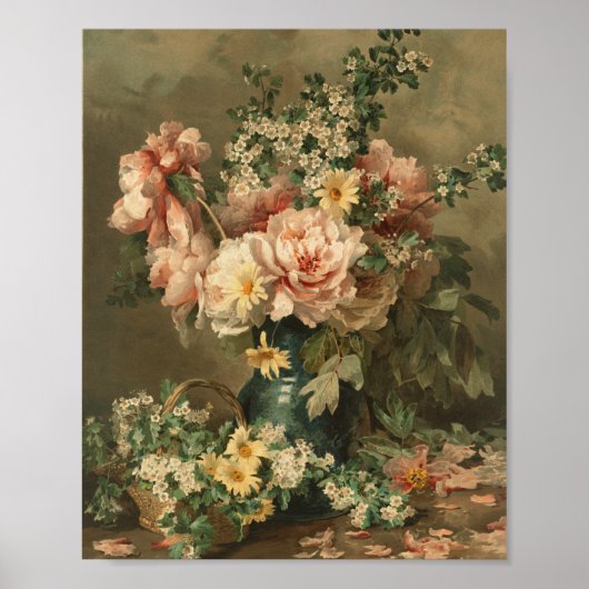 Floral Still Life Fine Art Poster Print ポスター (正面)