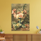 Floral Still Life Fine Art Stretched Canvas Print キャンバスプリント (インサイチュ (リビング))