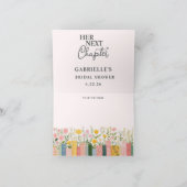 Floral Storybook Her Next Chapter Bridal Shower サンキューカード (内部)
