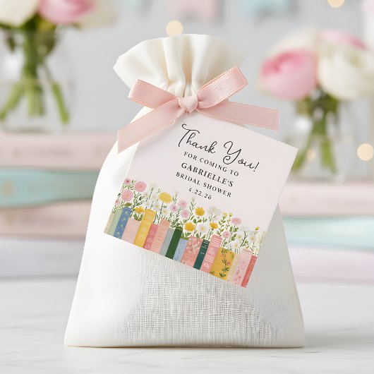 Floral Storybook Her Next Chapter Bridal Shower  フェイバータグ