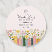 Floral Storybook Her Next Chapter Bridal Shower  フェイバータグ (裏面)