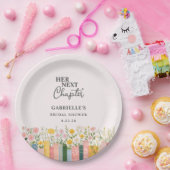 Floral Storybook Her Next Chapter Bridal Shower  ペーパープレート (パーティー)