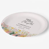 Floral Storybook Her Next Chapter Bridal Shower  ペーパープレート (アングル)