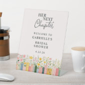 Floral Storybook Her Next Chapter Bridal Shower 台座サイン (インサイチュ)
