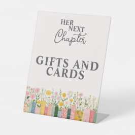 Floral Storybook Her Next Chapter Bridal Shower  台座サイン